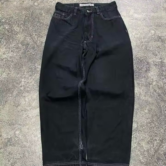 Streetwear Jeans Y2K Gothic Hip Hop fit - Picture 1 of 4